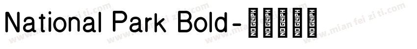 National Park Bold字体转换